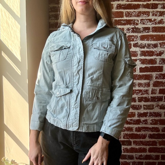 Kensie Jeans light blue utility jacket - Picture 2 of 7